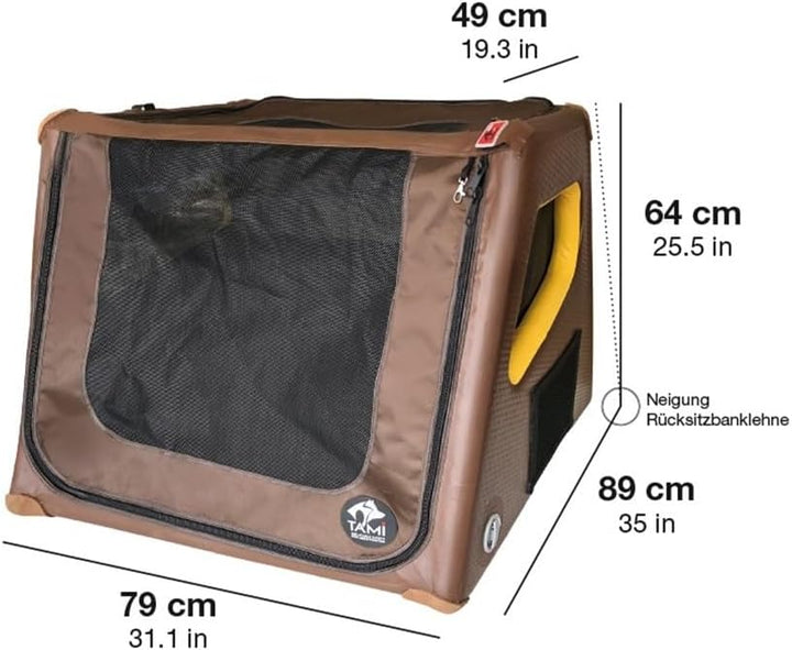 Tami - Hundetransportbox aufblasbar Tragebox Transportbox Hundebox Reisebox Autotransportbox Kofferr