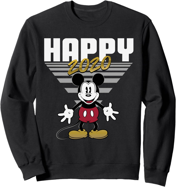 Disney Mickey Mouse Retro Happy 2020 Sweatshirt