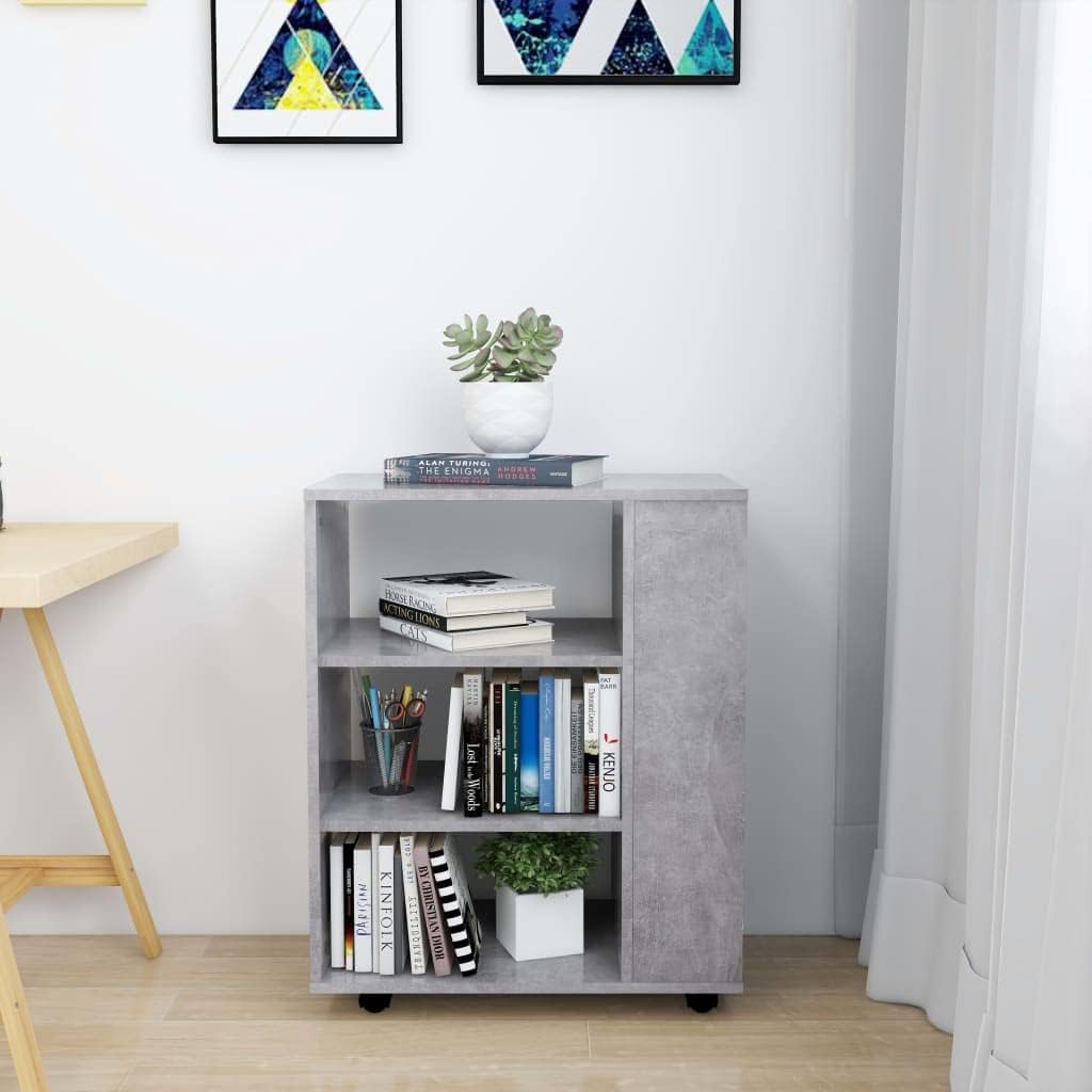 vidaXL Rollschrank mit Fächern Rollcontainer Büroschrank Aktenschrank Bürocontainer Schrank Büro Dru