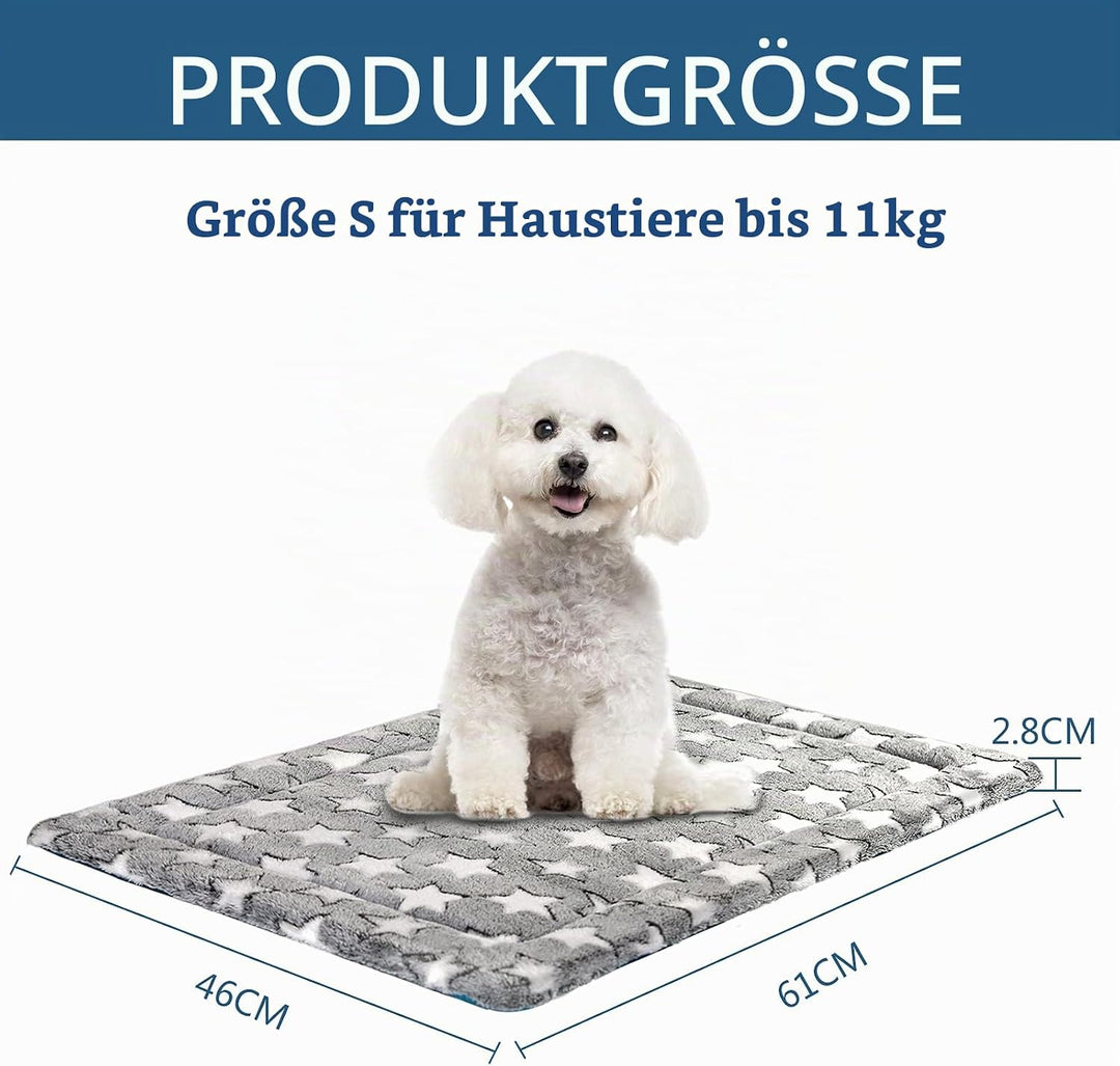 KROSER Hundebett Wasserdicht Wendbare Hundematte, Grau, 61x46 cm L 61 x B 46 x H 3 cm, L 61 x B 46 x
