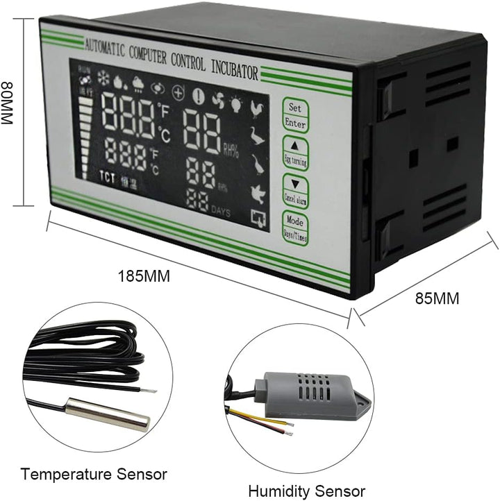 PAIDUOJI Digitaler Thermostat, multifunktional, für Inkubator von Eiern, kleine Grösse xm-18 (XM-18S