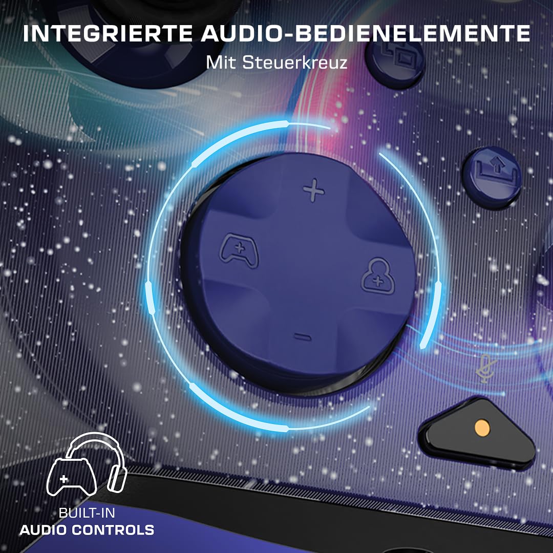 Turtle Beach Rematch Advanced Dark Cosmos Wired Gaming Controller für Xbox und PC – Lentikular, zuwe