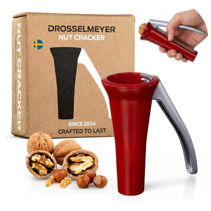 Edelstahl Design Nussknacker | Effektiv auf alle Grössen von Nüssen mit minimalem Aufwand Heavy Duty