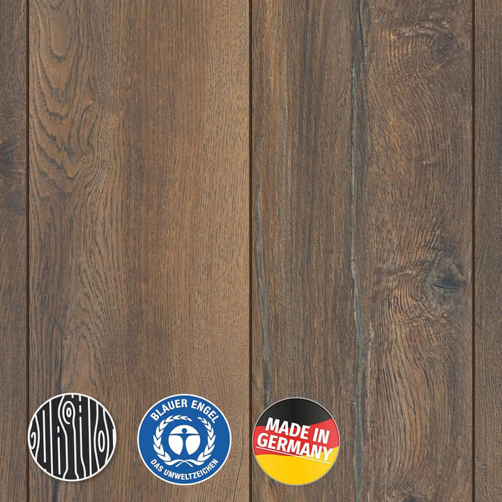 Laminat Harbour Oak – rustikale Landhausdiele in robuster 12 mm Stärke, Robusto Serie, 180 × 1375 mm