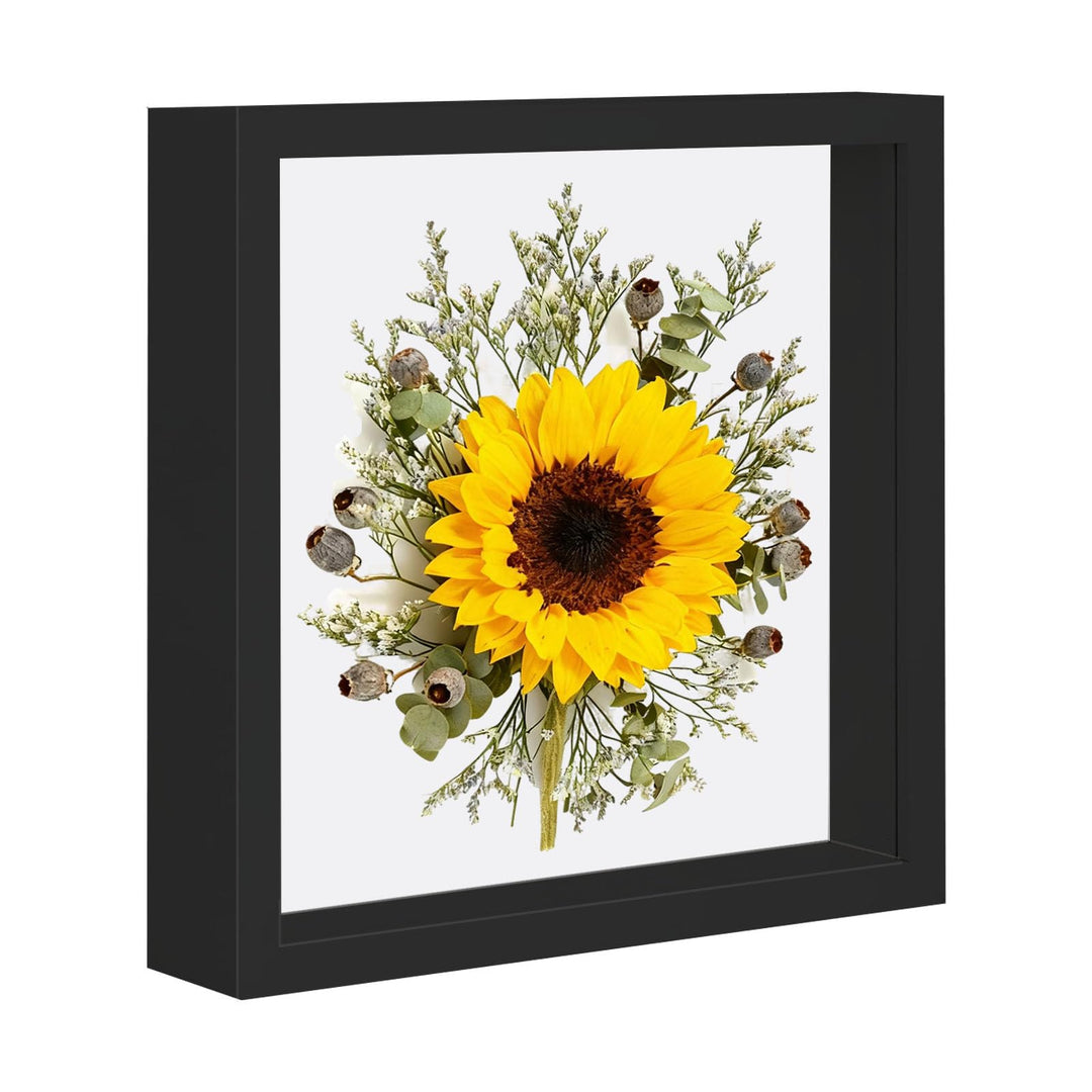 Bilderrahmen zum Befüllen, Tiefer Bilderrahmen zum Befüllen 25 x 25 cm, Tiefer Rahmen für Wand & Des