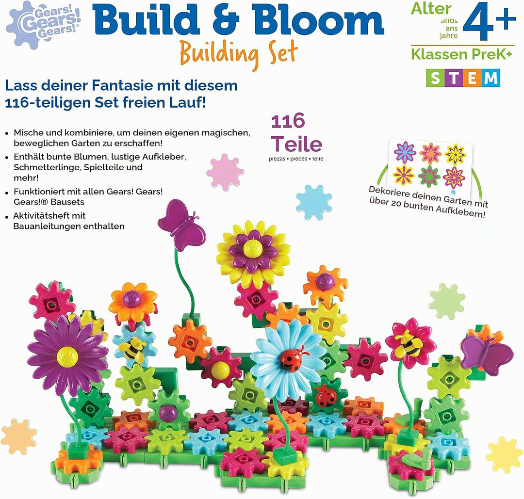 Learning Resources Gears! Gears! Gears!® Blumengarten bauen und erblühen lassen, Blumengarten