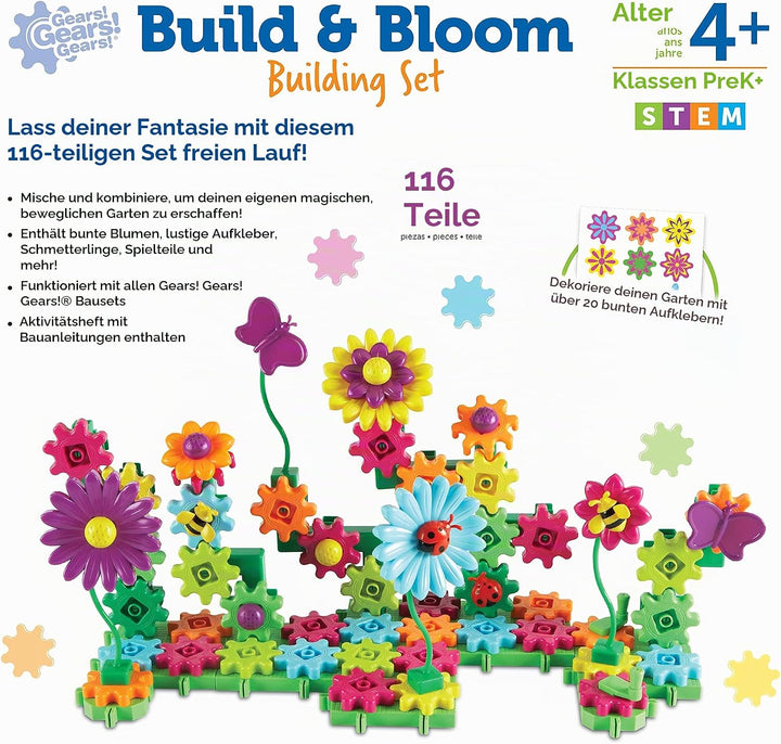 Learning Resources Gears! Gears! Gears!® Blumengarten bauen und erblühen lassen, Blumengarten