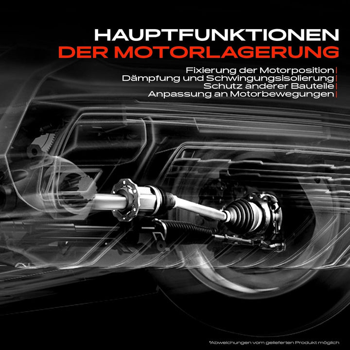 Frankberg Querlenker Halter Konsole Vorne Rechts Kompatibel mit A3 8P Caddy III 2K 2C Golf V 1K J-e-