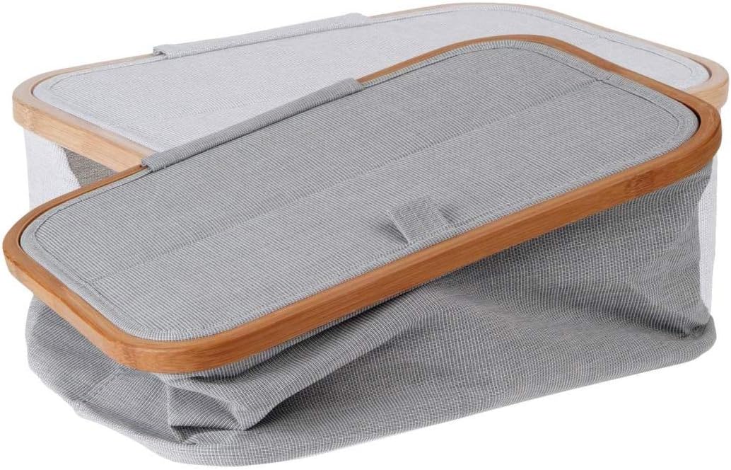 Prym Foldable Sewing Basket, Grey, 38 x 26 x 16 cm