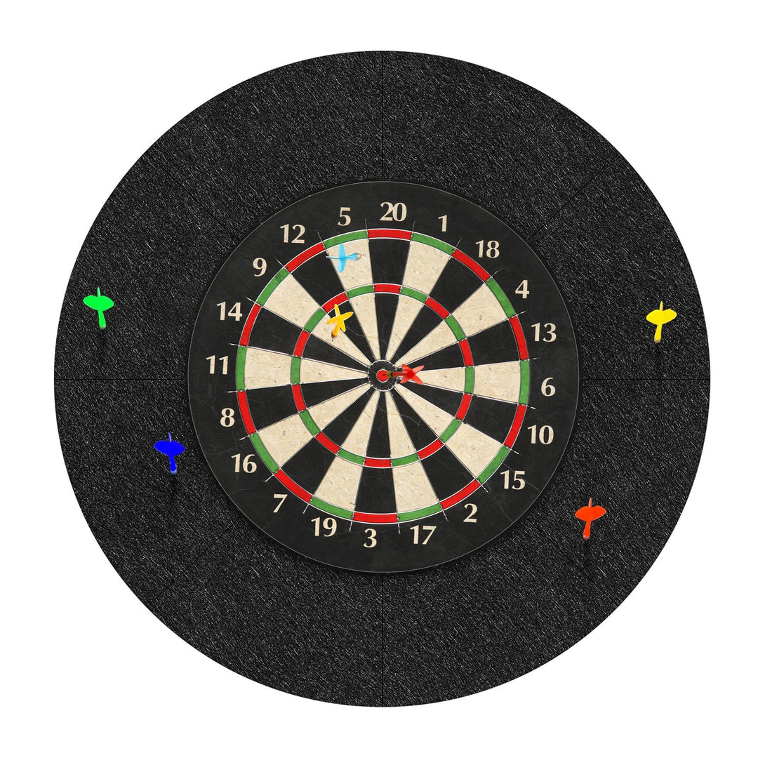 KEAGAN Dartboard-Wandschutz, Filz-Dartboard-Wandschutz, selbstklebend, gespleisst, Wandumrandung für
