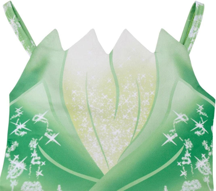 Lito Angels Prinzessin Tiana Kostüm Kleid Verkleidung mit Handschuhe für Mädchen Kinder, Grösse 3-14