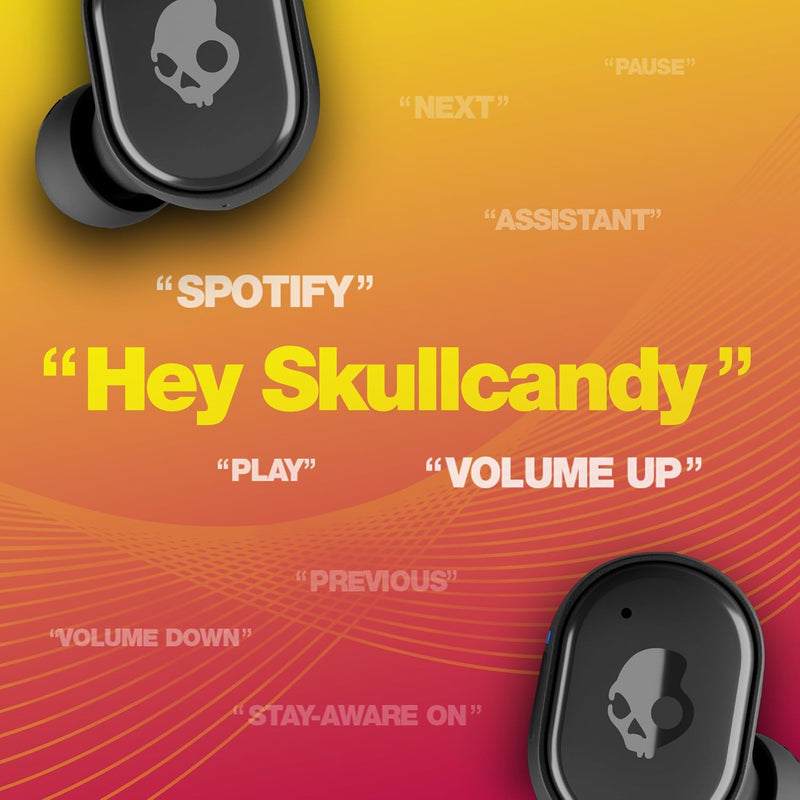 Skullcandy Grind Kabelloser In-Ear Kopfhörer, 40 Std. Akkulaufzeit, Skull-iQ, Alexa-Unterstützung, M