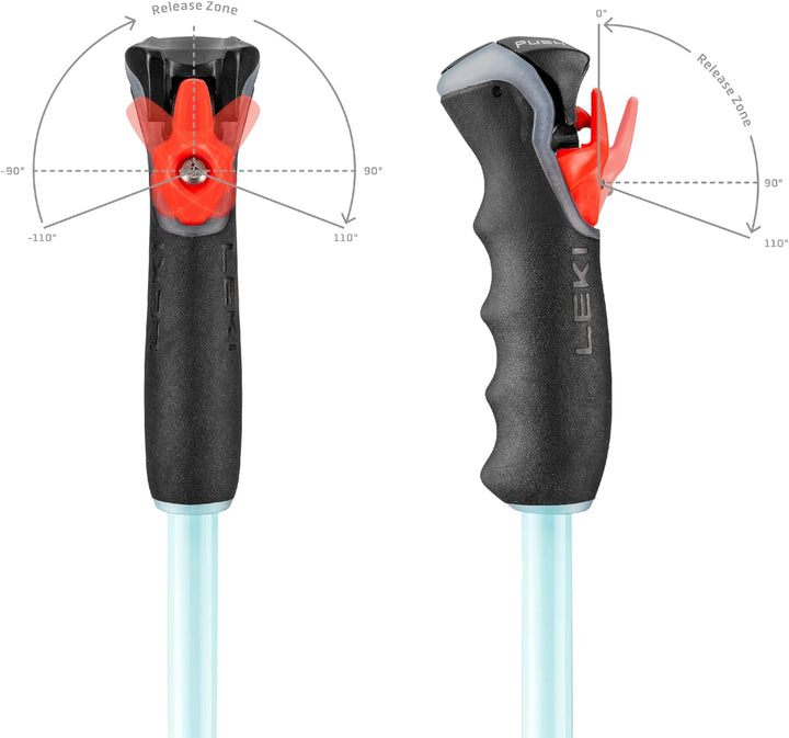 LEKI Damen Artena Airfoil 3D Skistöcke anthracite-turquoise-white 125, anthracite-turquoise-white 12