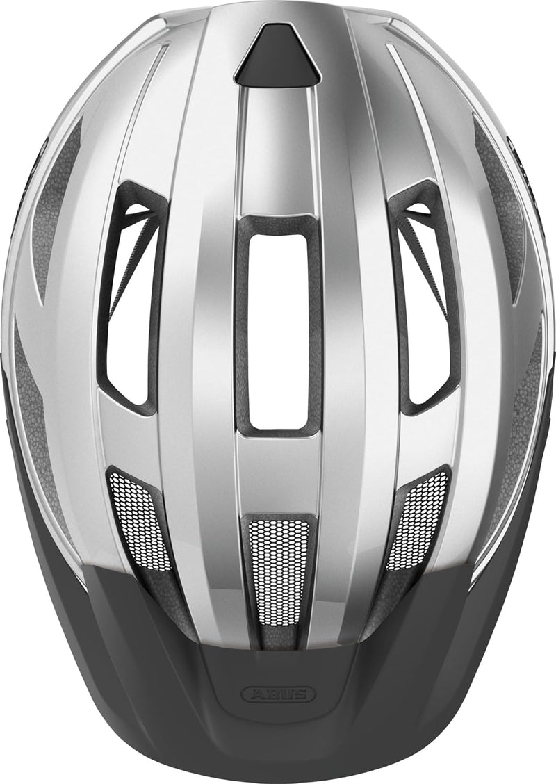 ABUS Rennradhelm Macator - sportiver Fahrradhelm für Einsteiger - auch für Zopfträger/-innen - für D