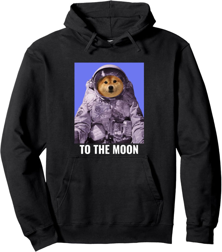 Dogecoin zum Mond Coole Dogecoin Pullover Hoodie
