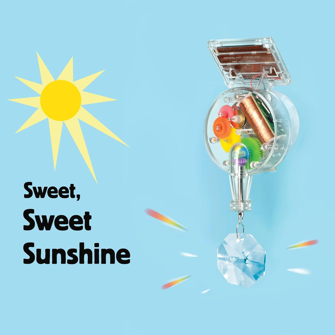 SOLARBETRIEBENER Regenbogen - Macher Zauber Projektor, Rainbow Maker mit Solarantrieb Single, Regenb