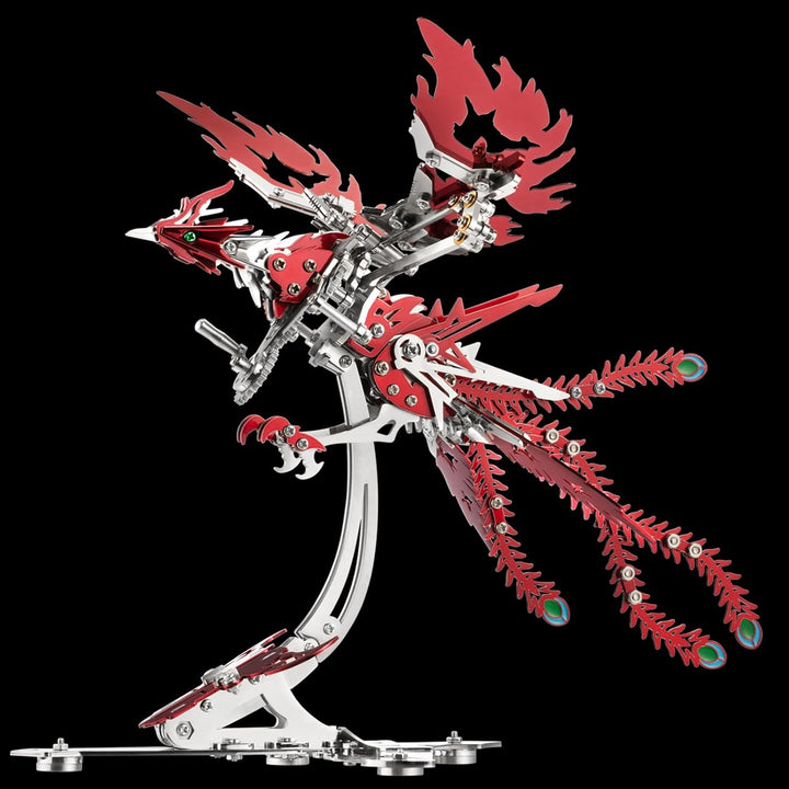 Bunte 3D Metall Puzzle Erwachsene Phoenix, 3D Modellbausatz Metall für Erwachsene mit Werkzeugen, De