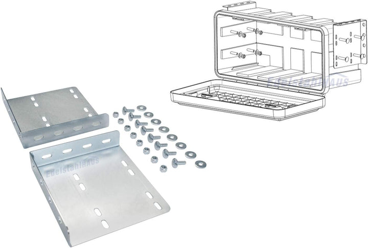 Deichselbox Daken Blackit Lite, Werkzeugkasten, Gurtkiste, Anhängerbox, Staukiste, Daken B24-2 + Hor