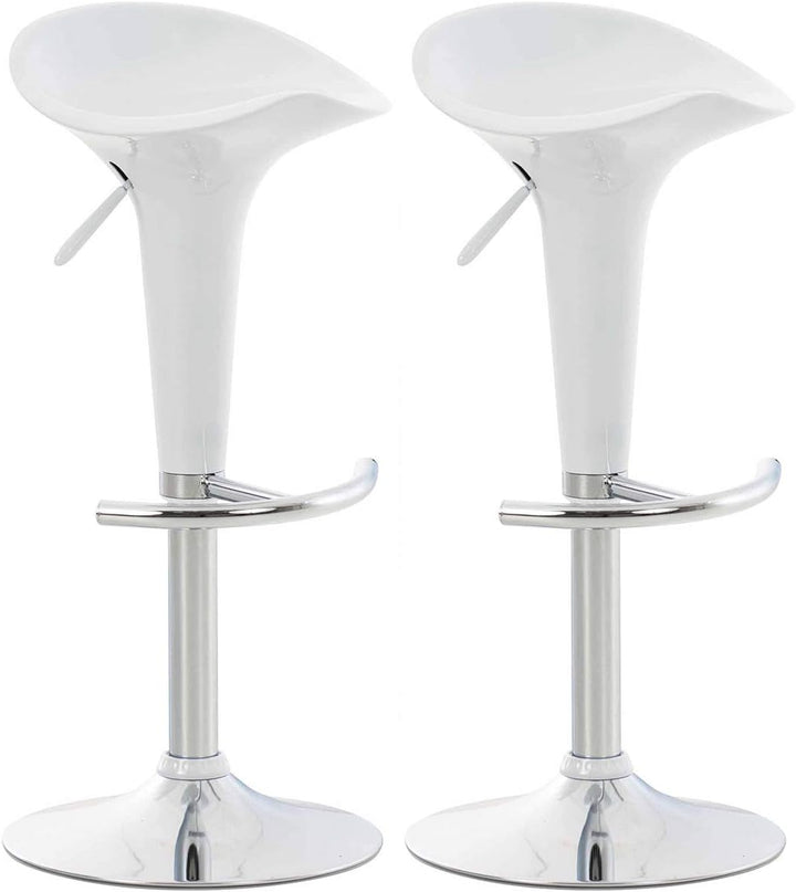 CLP 2er Set Barhocker Saddle Mit Drehbarem Kunsttoffsitz Und Fussablage I Höhenverstellbarer Hocker