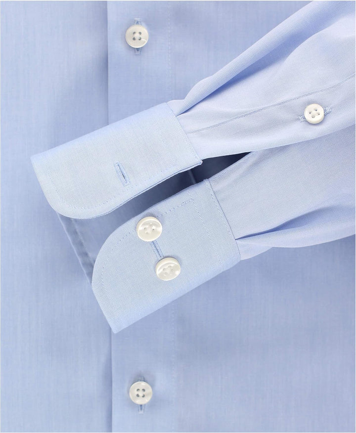 CASAMODA Herren Popeline Hemd uninah 006550 Modern Fit, Hellblau