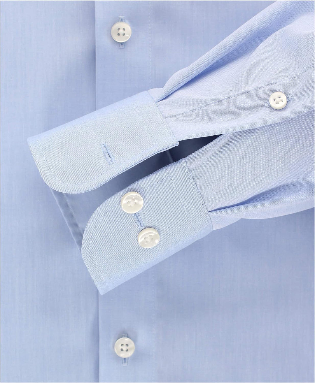 CASAMODA Herren Popeline Hemd unifarben extra Langer Arm 69cm 006559 Modern Fit 40 Hellblau, 40 Hell