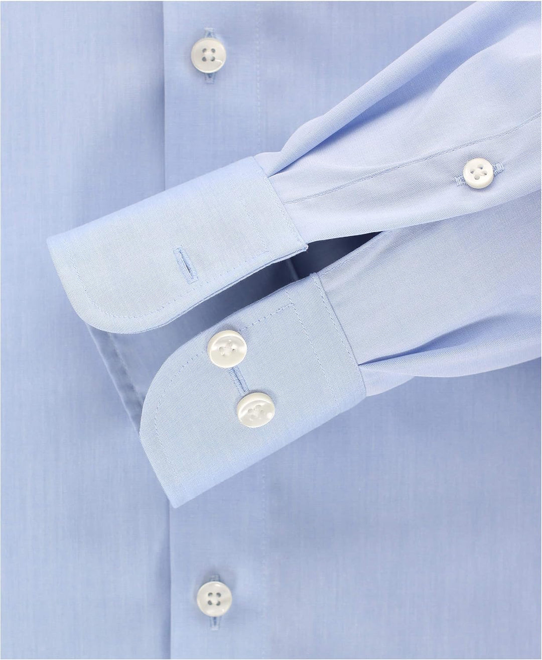 CASAMODA Herren Popeline Hemd unifarben extra Langer Arm 69cm 006559 Modern Fit 40 Hellblau, 40 Hell