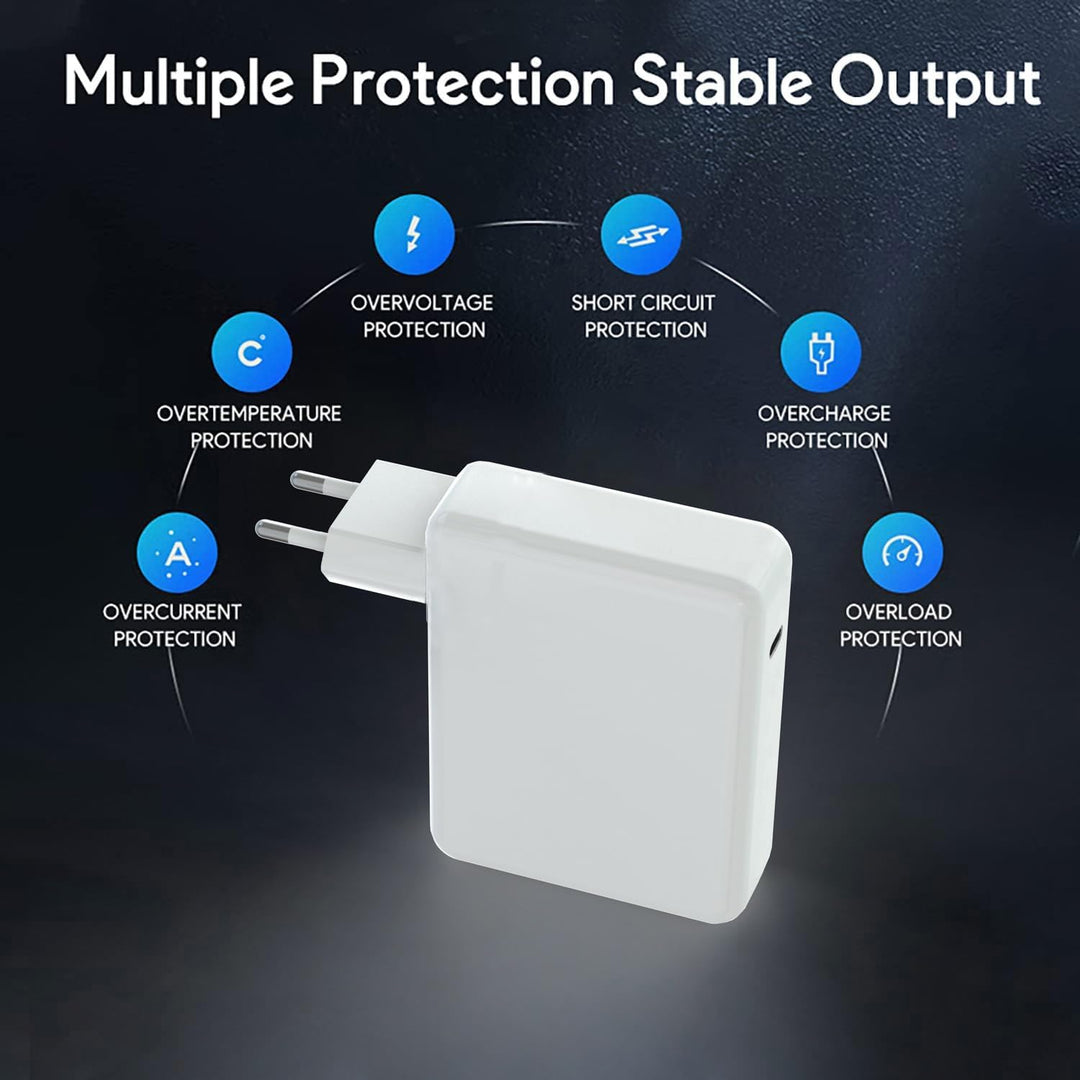 Mac Book Pro Ladegerät 100W, USB C Ladekabel Schnell Netzteil für MacBook Pro 13/14/15/16 Zoll/MacBo