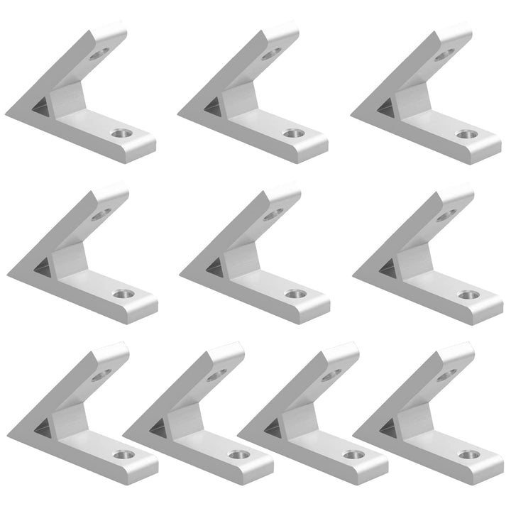 EYPINS 10X ALU Winkelverbinder, Aluprofil 20x20 Aluminium 45 Grad Winkel Befestigung Befestigungsmat