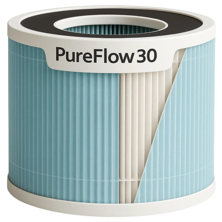 Vibrix PureFlow30 luftreiniger ersatzfilter HEPA H14-6-Schicht Filter (Nano + aktiv kohle filter) fü