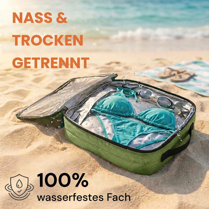 Packtaschen Kompression für Koffer und Rucksack [4-teilig] mit Packbeutel - mehr Platz im Koffer ode