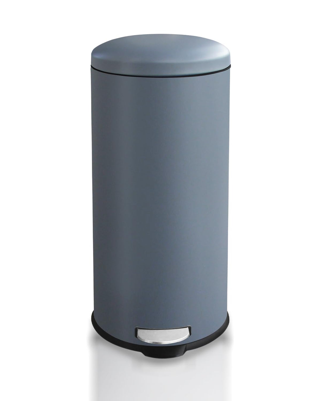 Mülleimer 30 L Treteimer mit Softclose-Deckel, Abfalleimer 30 Liter mit Fusspedal, Rund Mülleimer mi