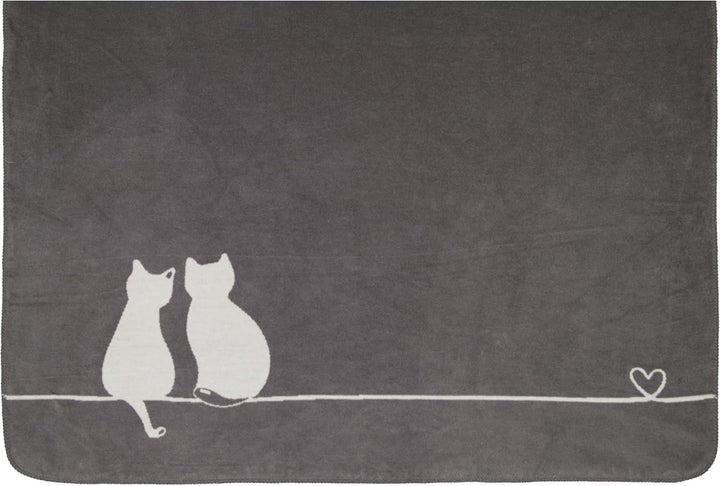 Wohndecken Cute Cats Edition You & Me 62630 Stein/anthrazit - 70