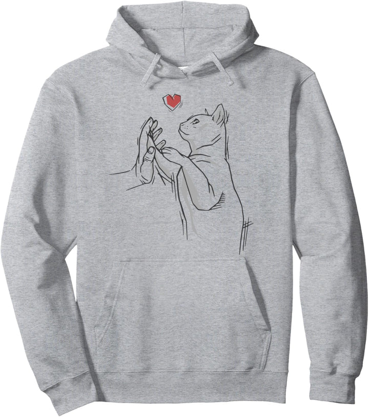 Katzen Zeichnung. süsses lustiges Cat Katzenmotiv. süsse Katze Pullover Hoodie