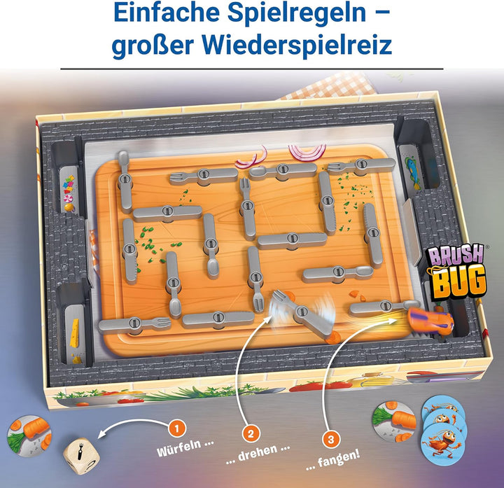 Ravensburger 20800 - Kakerlakak - Aktionsspiel mit elektronischer Kakerlake, Kinderspiele ab 5 Jahre