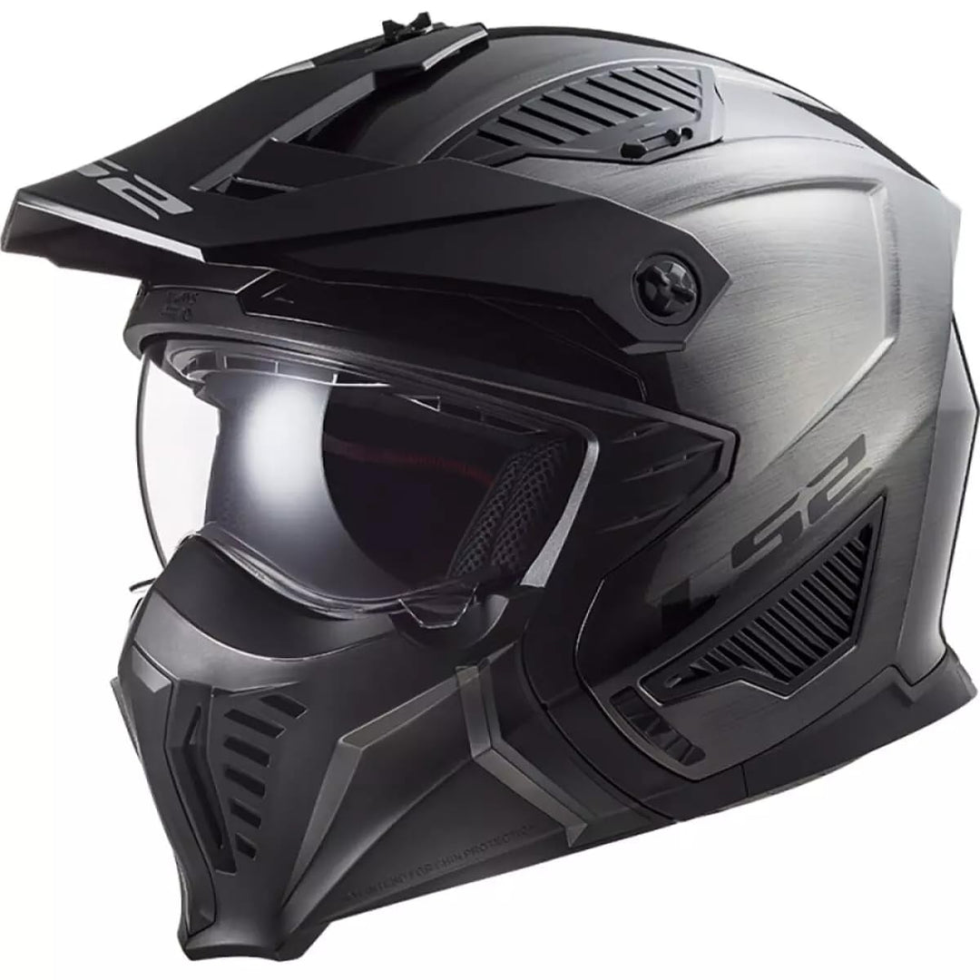 LS2, Jet modularhelme motorrad DRIFTER Jeans titanium 2206, XL
