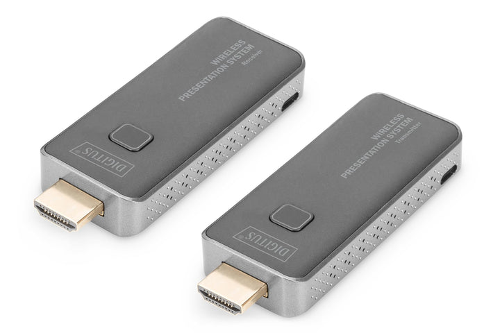 DIGITUS Click & Present Mini – Kabelloses Präsentationssystem – Für Laptop, Tablet, Smartphone – Kei