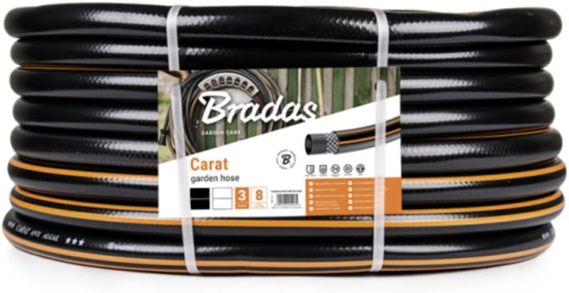 Bradas WFC11/425 Gartenschlauch/Wasserschlauch 25 m, 1¼ Zoll Carat Line, schwarz, 30 x 30 x 40 cm