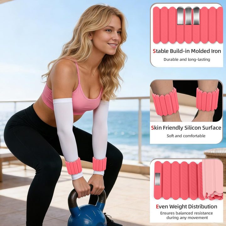 Abahub Magnetische Gewichte Hand Fuss Wrist Ankle Weights Handgelenk Gewichte für Beine und Arme Set
