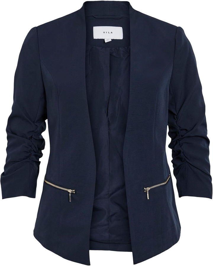 Vila Damen Blazer 36 Navy Blazer, 36 Navy Blazer