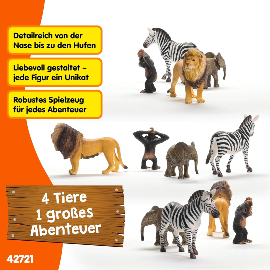 schleich 42736 Wild Life "Afrika" Starter-Set , ab 3 Jahren, WILD LIFE - Spielfigur, 8 x 25 x 19 cm