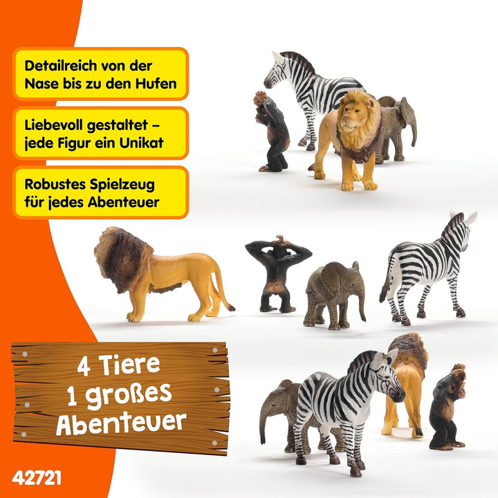 schleich 42736 Wild Life "Afrika" Starter-Set , ab 3 Jahren, WILD LIFE - Spielfigur, 8 x 25 x 19 cm