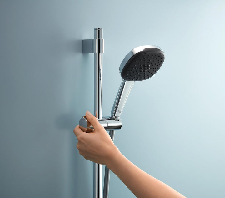 GROHE Vitalio, Duschstange 90cm ohne Bohren (oberes Befestigungselement verstellbar, mit Gleiter & G