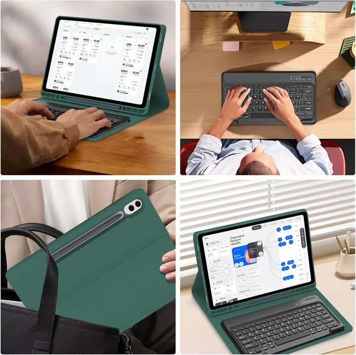 IVEOPPE Tastatur für Samsung Galaxy Tab S10 Ultra 2024, Hülle mit Tastatur Galaxy Tab S10 Ultra/S9 U