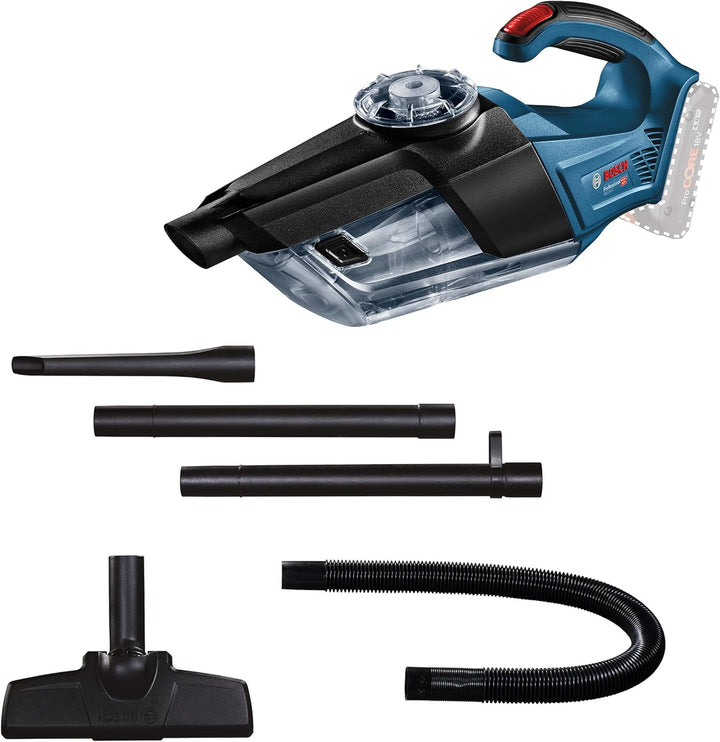 Bosch Professional 18V System Akku Handstaubsauger GAS 18V-1 (ohne Akkus und Ladegerät, mit Absaugro
