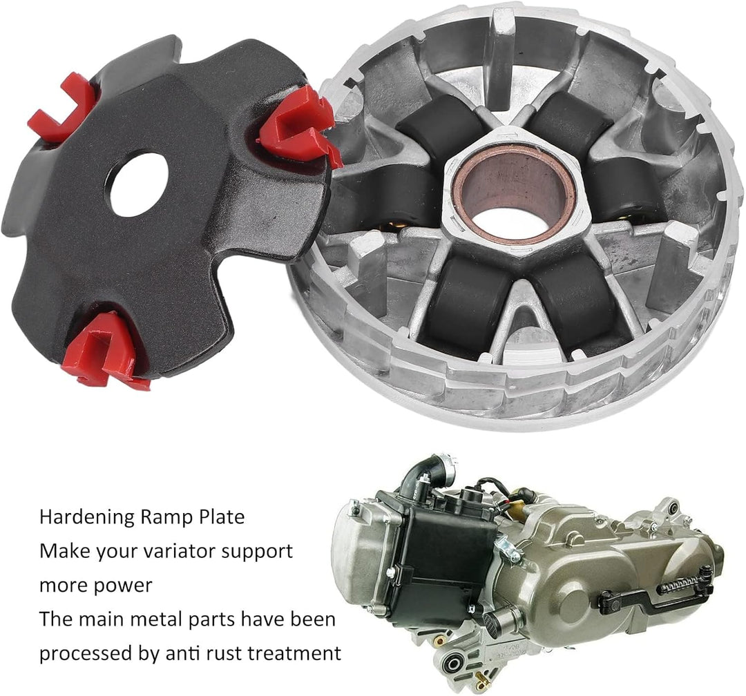 Racing Variator Kit, Racing Variator Kit Wärmeableitung Hochleistungsersatz für GY6 50ccm 139QMB-bas