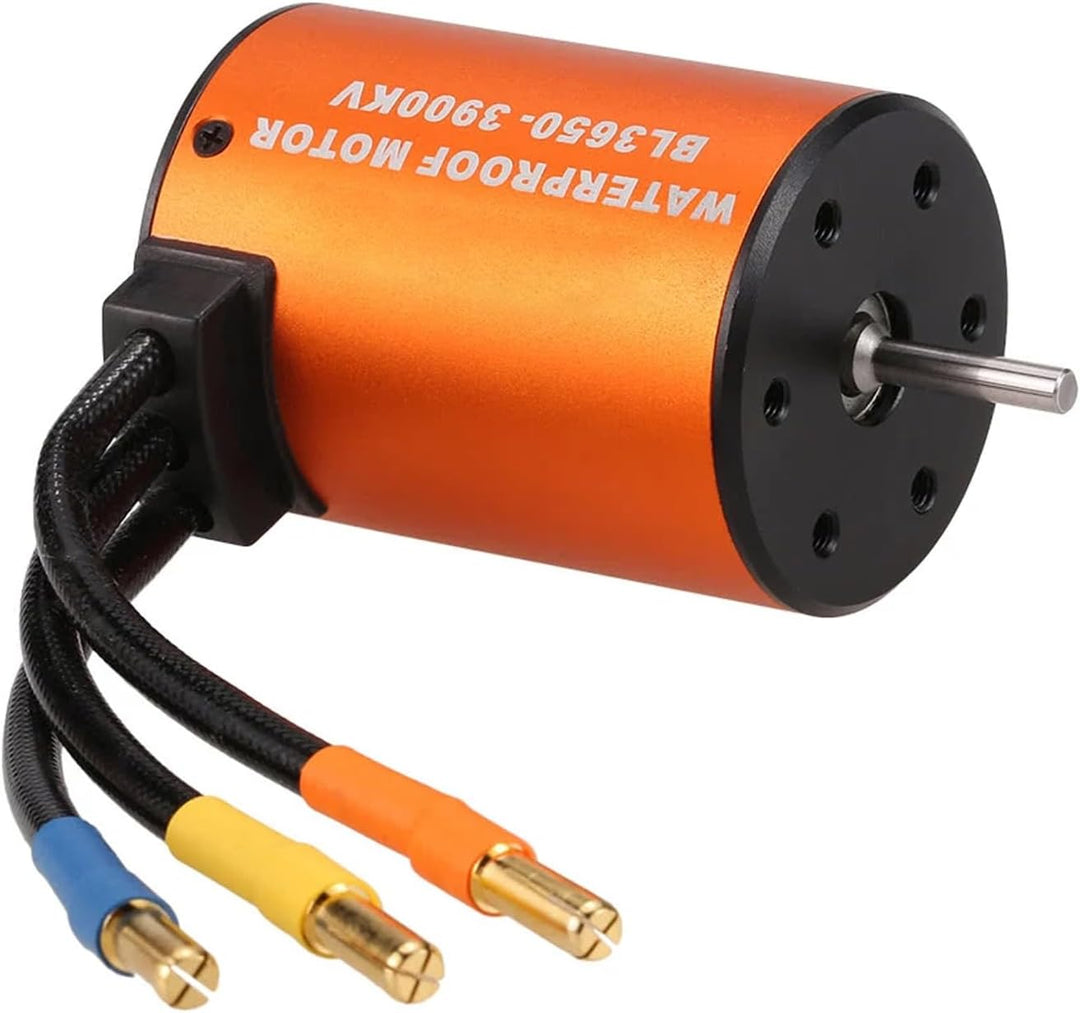 GoolRC 3650 3900 KV Beushless-Motor wasserdicht mit Kombi-Set ESC 60A für 1/10 RC LKW Auto