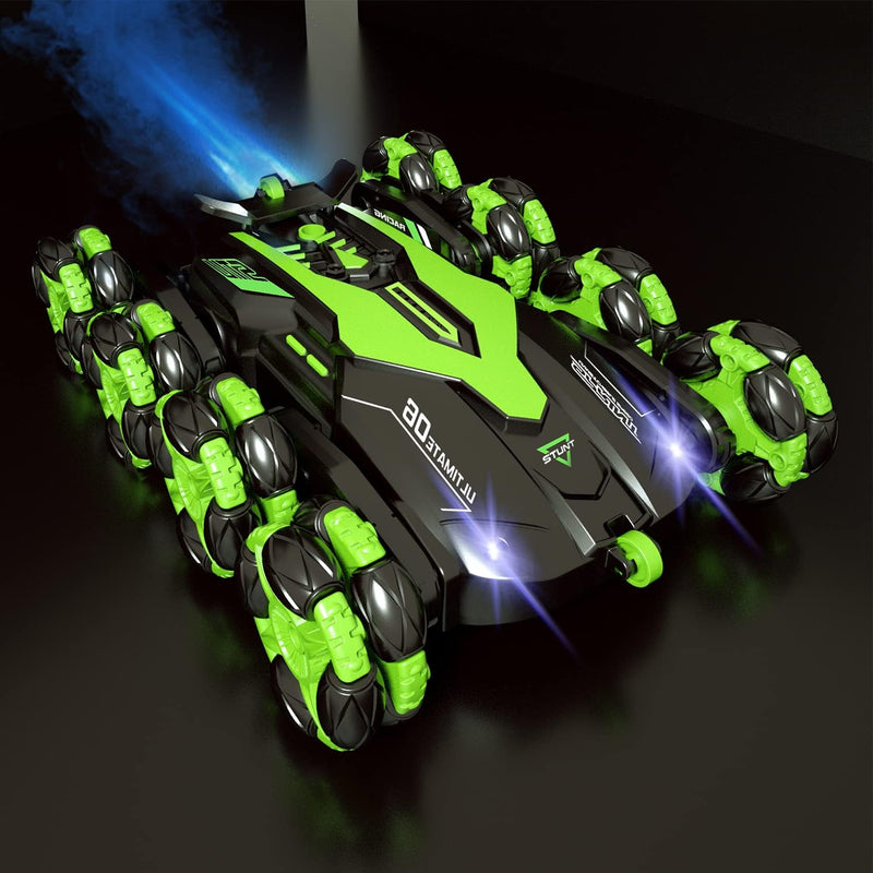 Ferngesteuertes Auto ab 10 Jahre, RC Auto mit LED Lights und Sprühnebel, RC Drift Car mit 360° Drehb