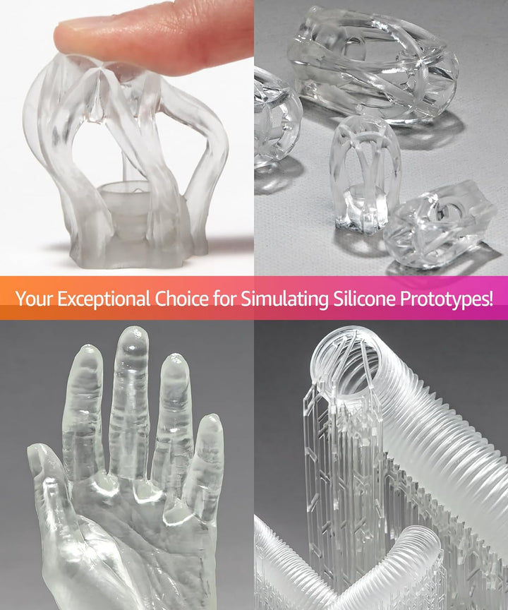 3D-Drucker Harz, Weichheit 60A, simuliert weiches Silikon, Hergestellt in Korea von 3DMaterials (500