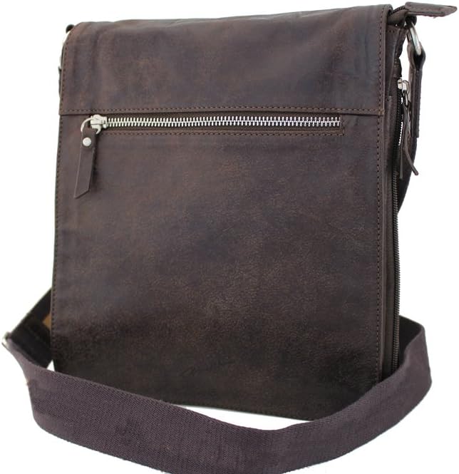 Gérard Henon , Herren Schultertasche Braun, Braun