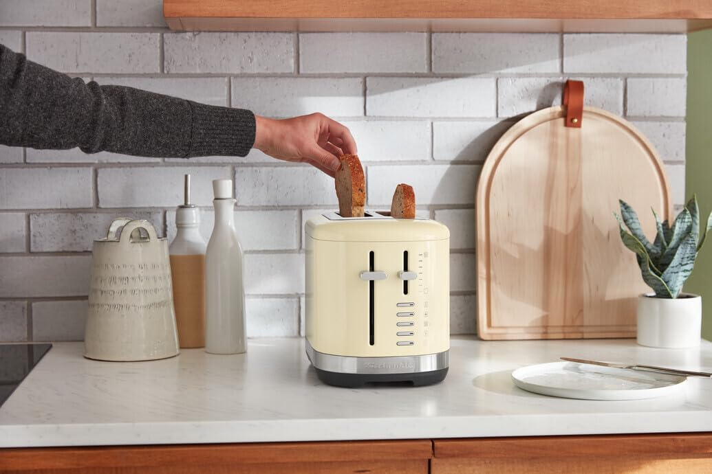 KitchenAid Toaster für 2 Scheiben - Retro Design Toast Machine - 7 verschiedene Funktionen - Edelsth